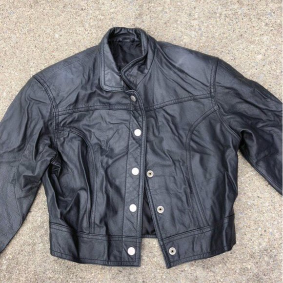 leather coat - Picture 2 of 2